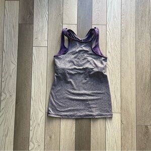 lululemon athletica Purple and Gray Tank Top